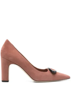 Manolo Blahnik Moira 105mm ポインテッドトゥ スエードパンプス