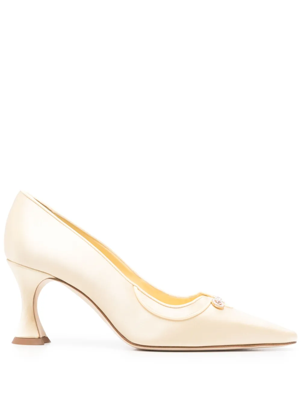 Manolo Blahnik 70mm Amala pumps Yellow