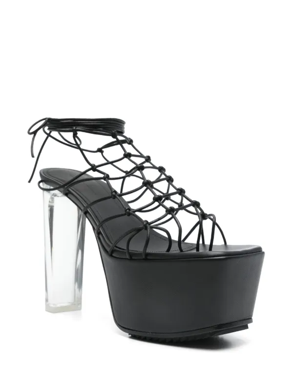 【Rick Owens】Web プラットフォーム サンダル 130mm Rick Owens Web プラットフォーム サンダル 130mm | ブラック