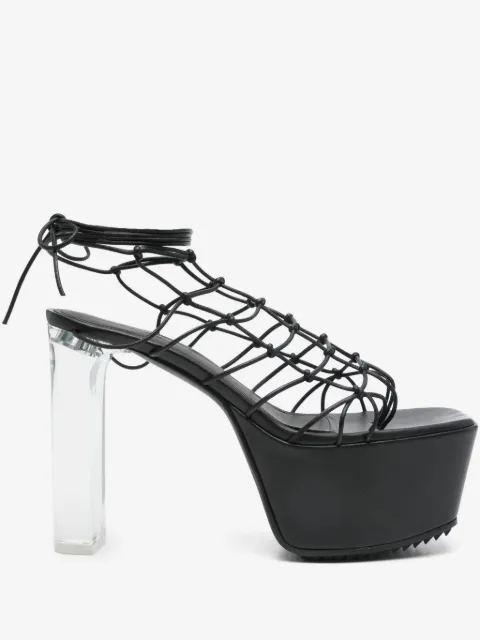 Rick Owens 130 mm Web sandaler med plateausål
