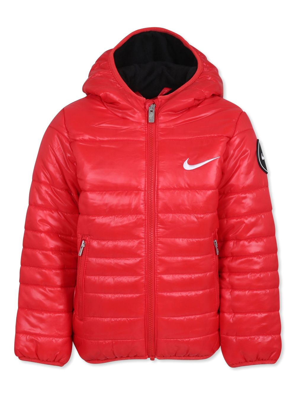 Nike Kids logo-embroidered puffer jacket