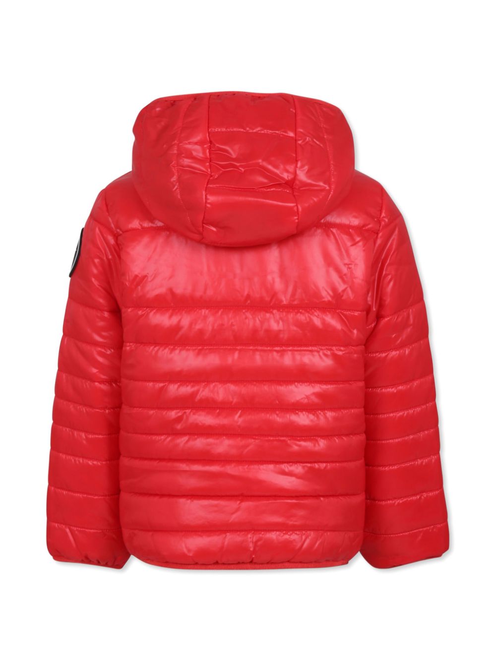 Nike Kids logo-embroidered puffer jacket - Rood