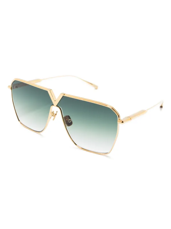 VALENTINO GARAVANI EYEWEAR V-Goldshield Sunglasses | Gold  display picture 2