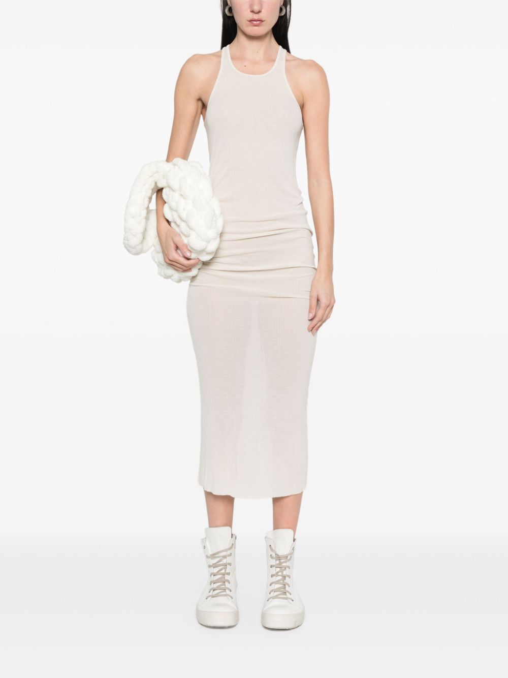 Rick Owens Mouwloze jurk - Beige