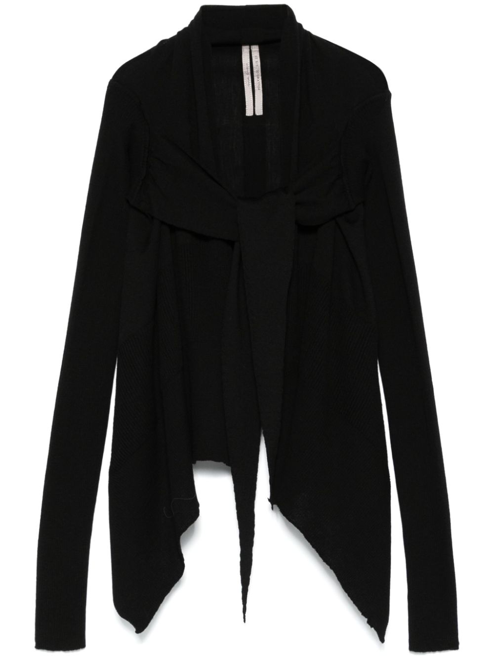 Rick Owens virgin wool cardigan – Black