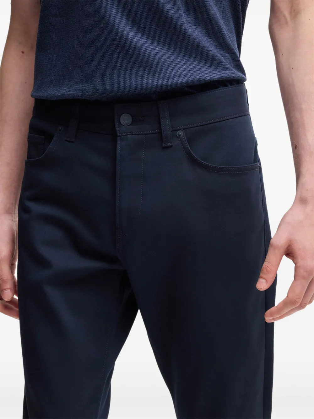 BOSS Straight jeans Blauw