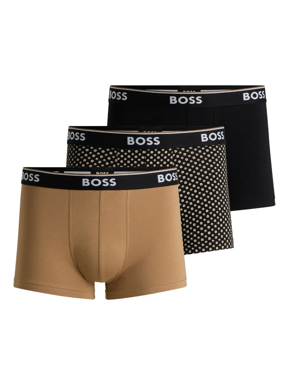 BOSS logo-waistband boxers (pack of three) | Black | Image 1
