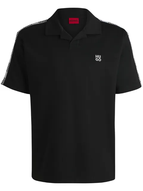 HUGO logo-embroidered polo shirt