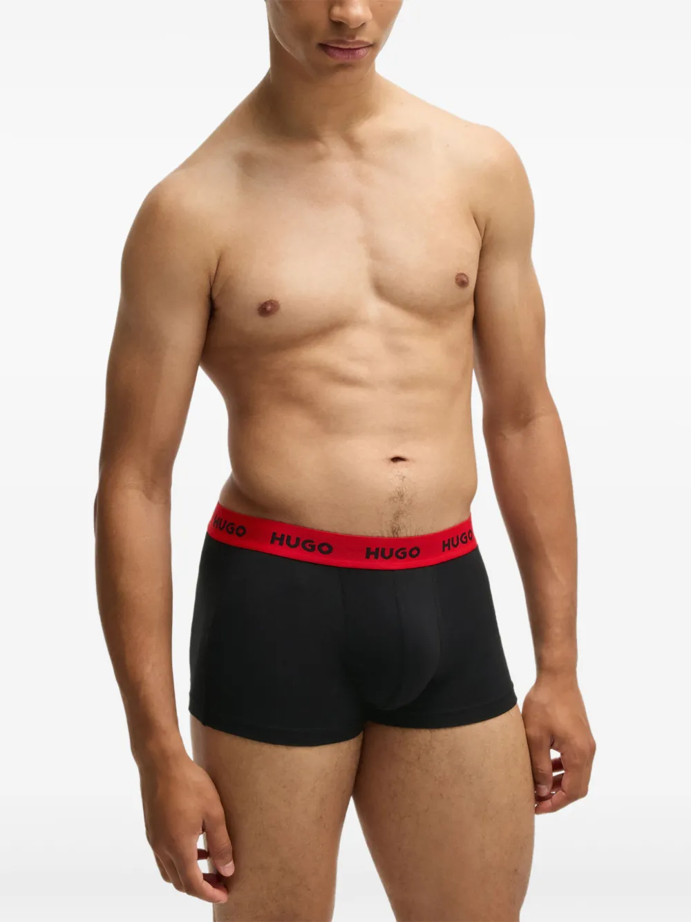 HUGO set de tres bóxeres de algodón stretch | Image 2