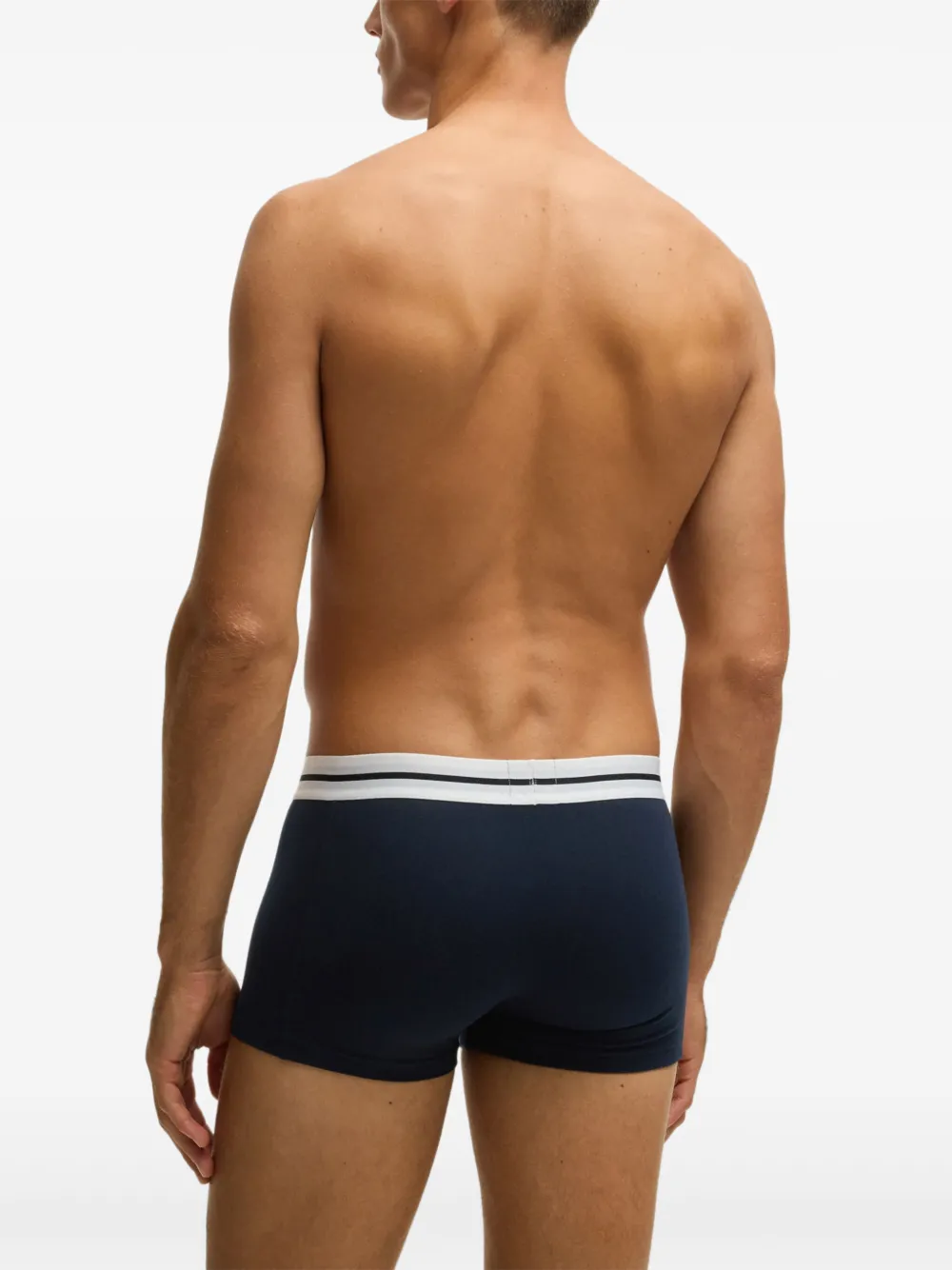 BOSS Drie boxershorts met logoband Blauw