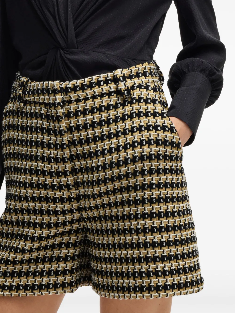 BOSS Shorts met patroon Beige