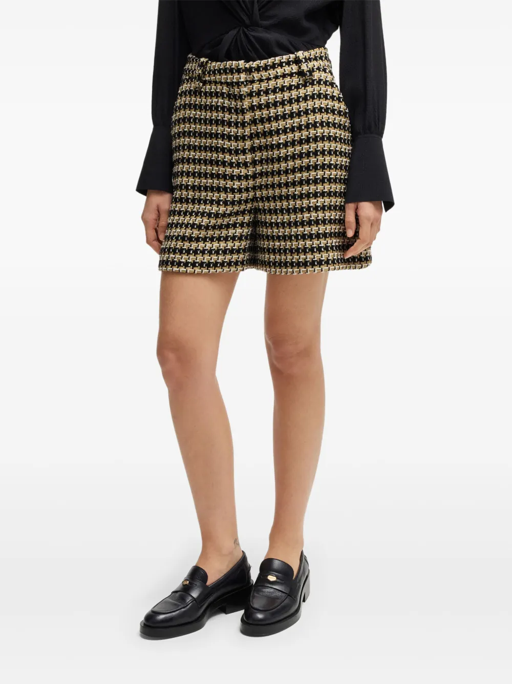 BOSS Shorts met patroon Beige