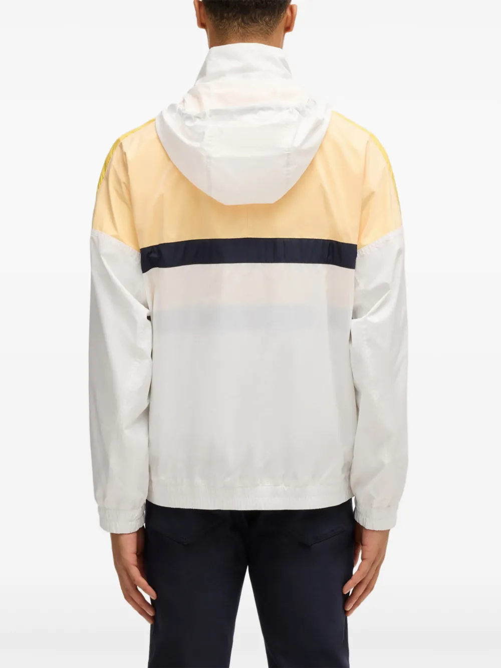 Hugo Boss Porsche X Boss Water-repellent Jacket With Colour-blocking In White