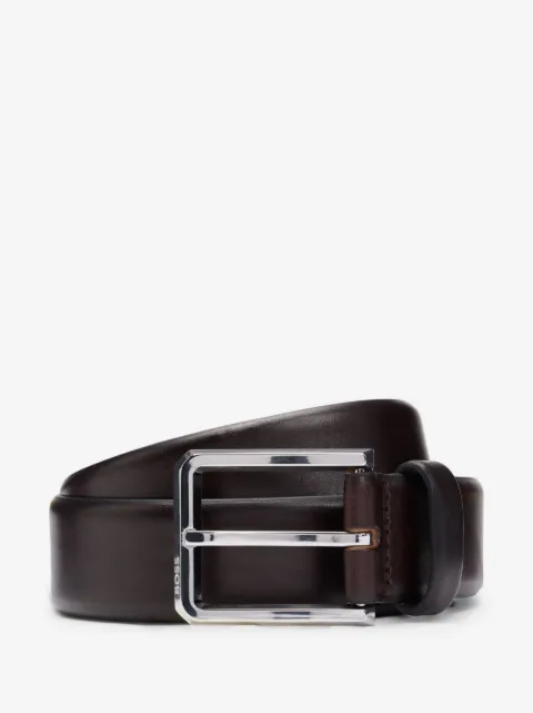 BOSS leather buckle belt