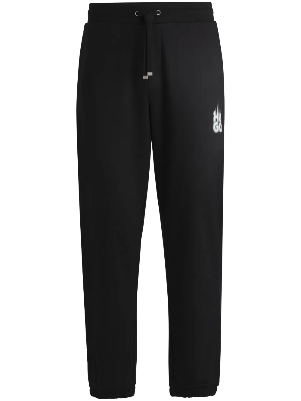 smoked-logo cotton track pants