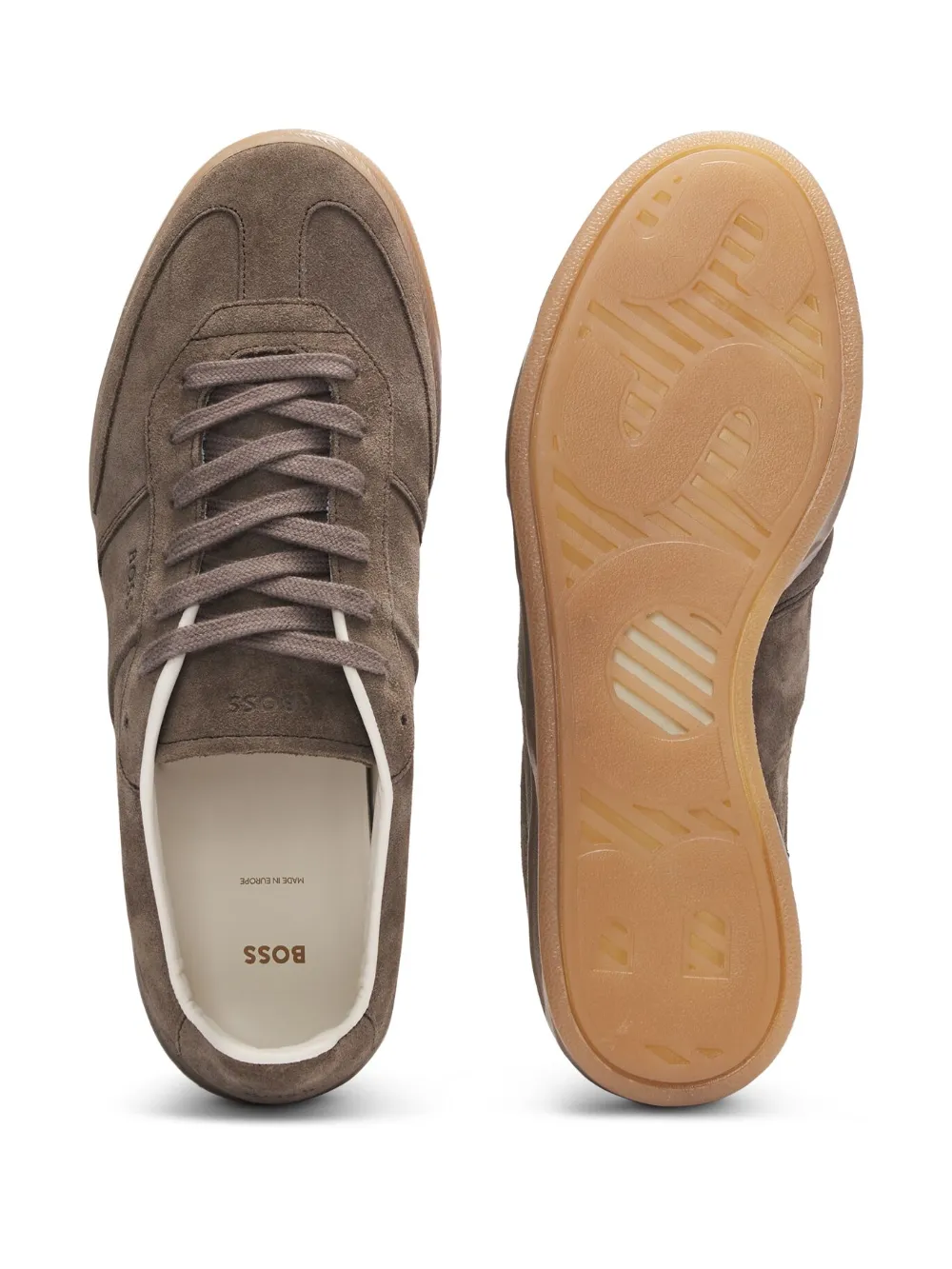 BOSS suede sneakers Brown
