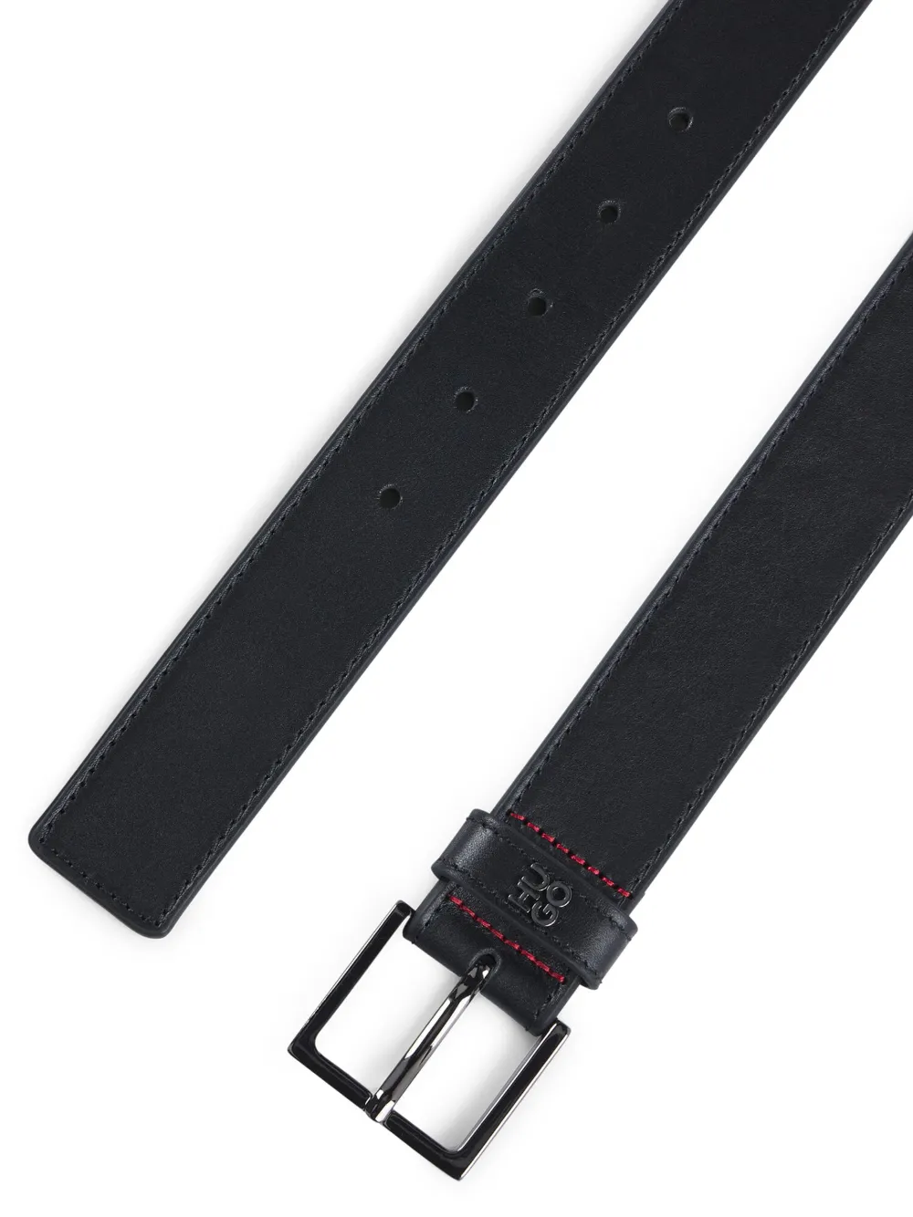 HUGO Cinto de couro com logo | Image 2