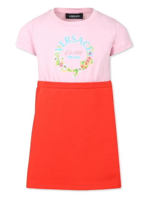 Versace Kids logo-print dress
