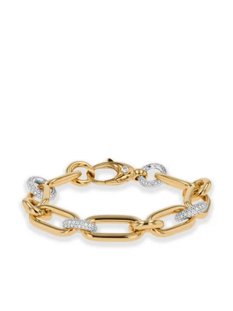 Pragnell pulsera Havana en oro amarillo y blanco de 18kt con diamante