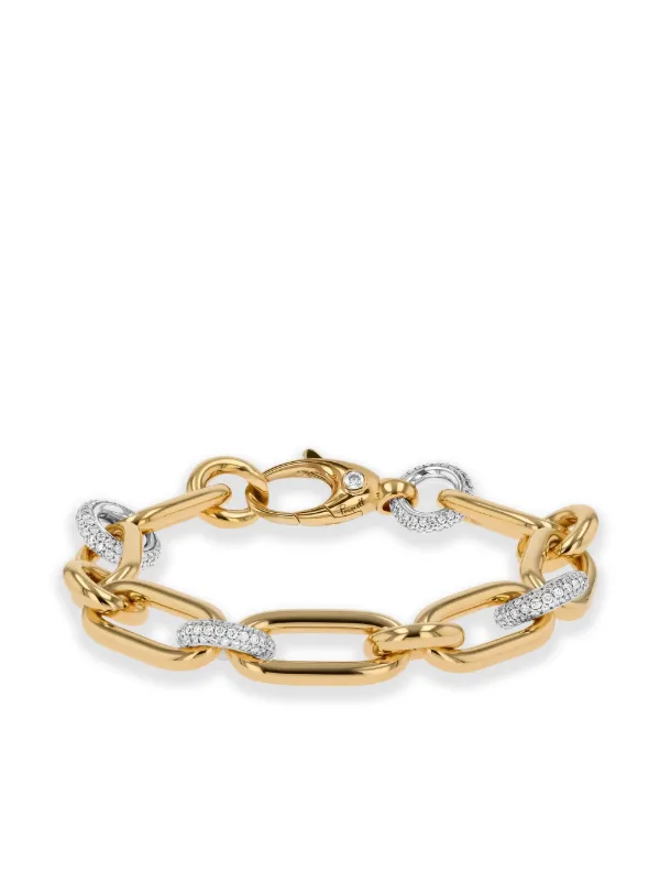 Pragnell 18K Yellow And White Gold Havana Diamond Bracelet
