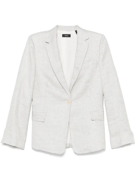 Theory houndstooth-pattern blazer