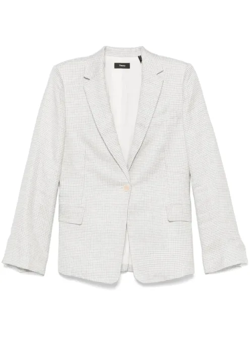 Blazer à motif pied-de-poule - Theory - Modalova