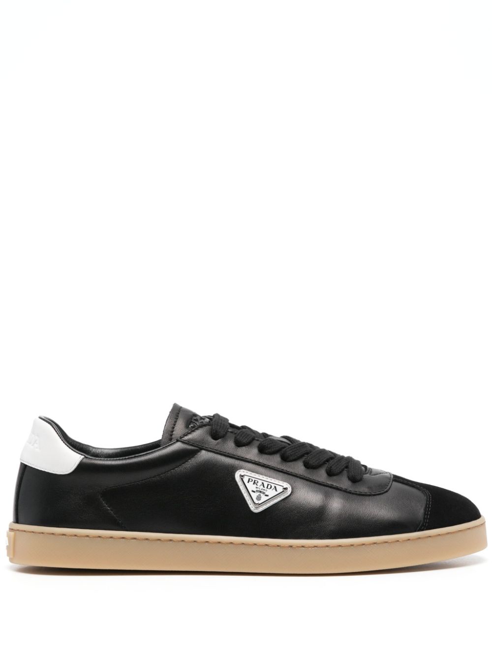 Prada Leren sneakers Zwart