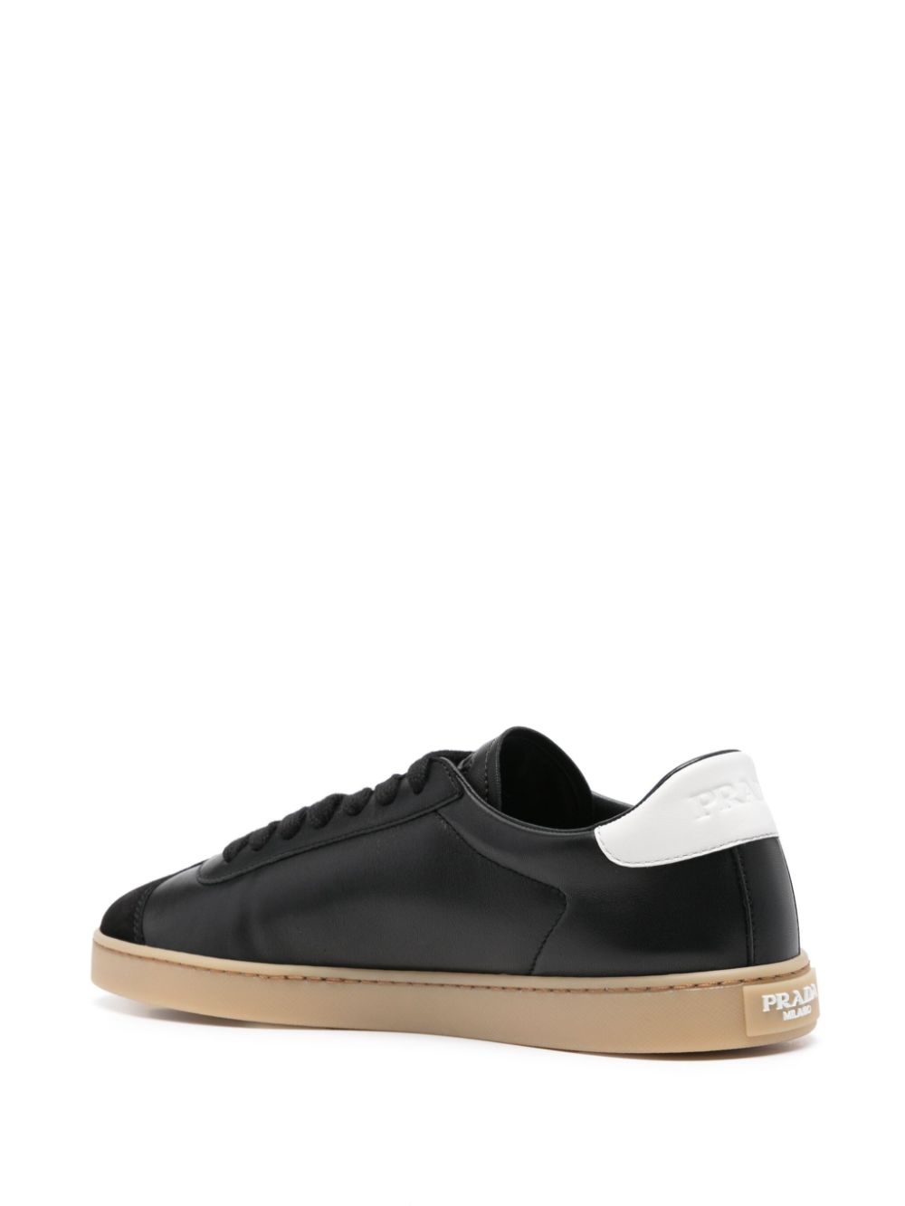 Prada Leren sneakers Zwart