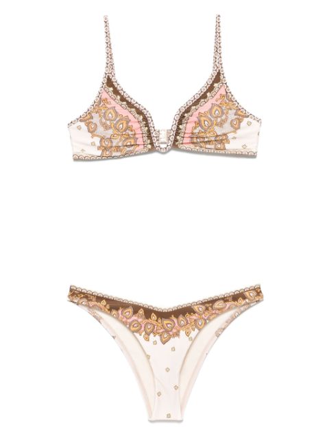 ZIMMERMANN Maxine Plunge Wire bikini 