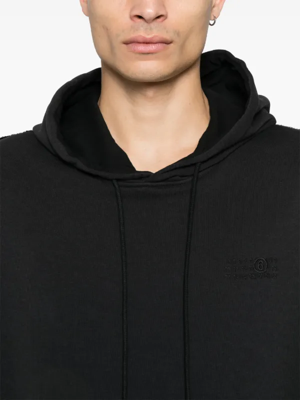 MM6 Maison Margiela ナンバーモチーフ パーカー | ブラック | FARFETCH JP