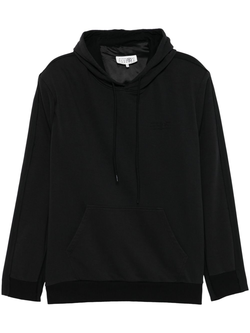 MM6 Maison Margiela numbers-motif hoodie - Black