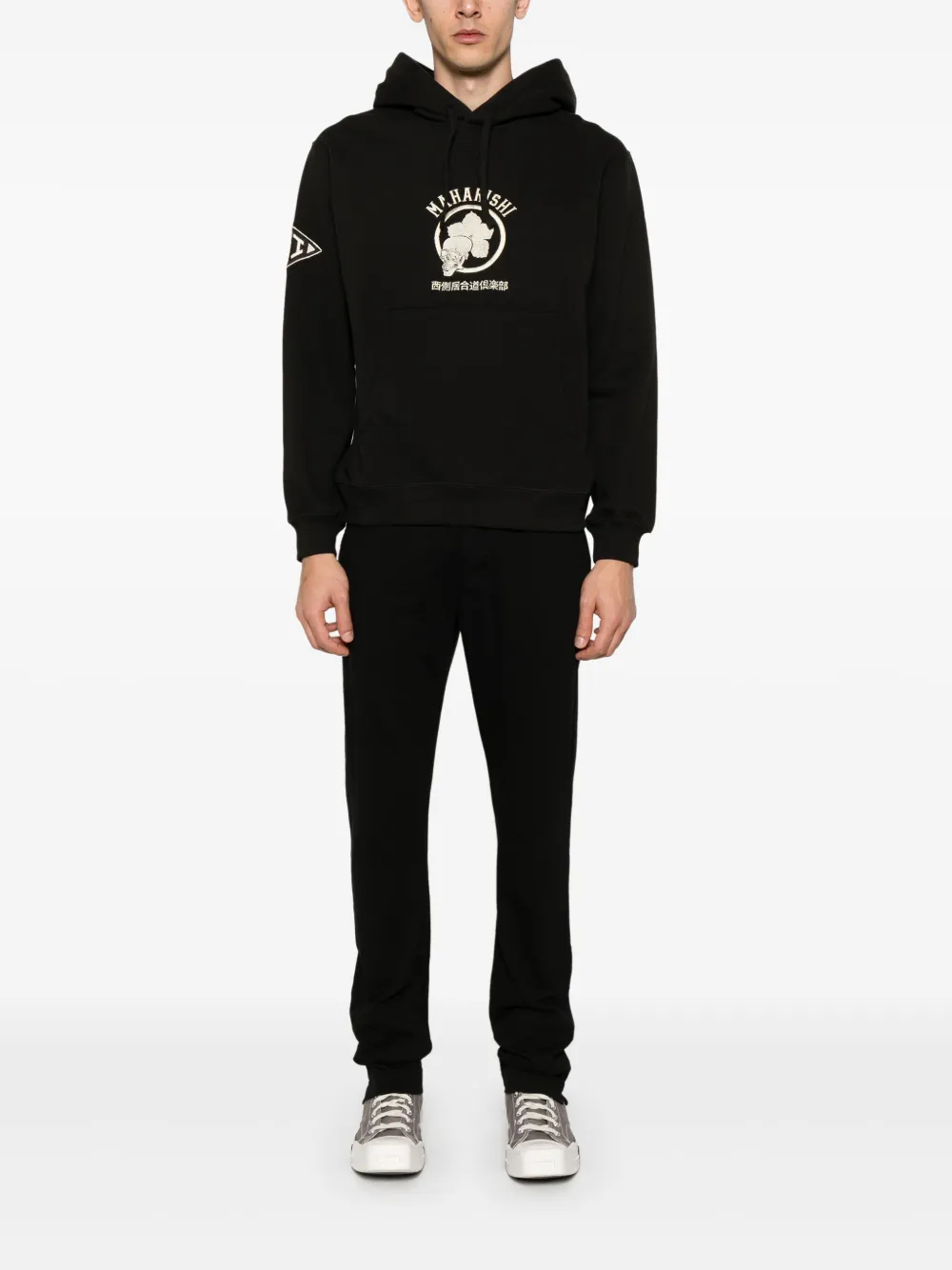 Maharishi 1102 Kamon hoodie - Zwart