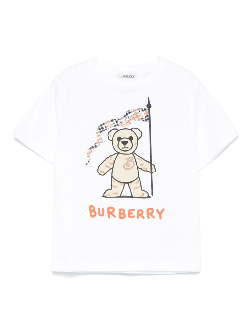 Burberry Kids Thomas Bear Cotton T-shirt - White