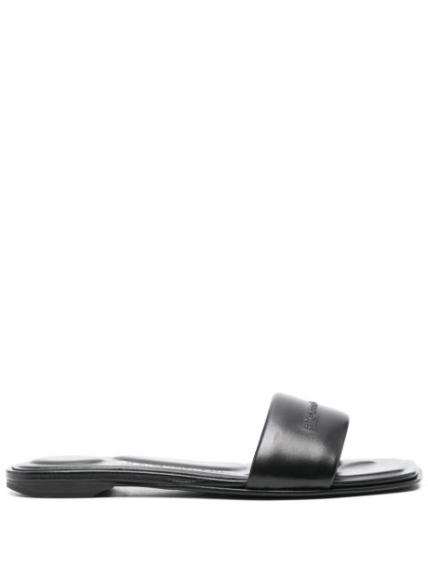 Alexander Wang embossed-logo slides