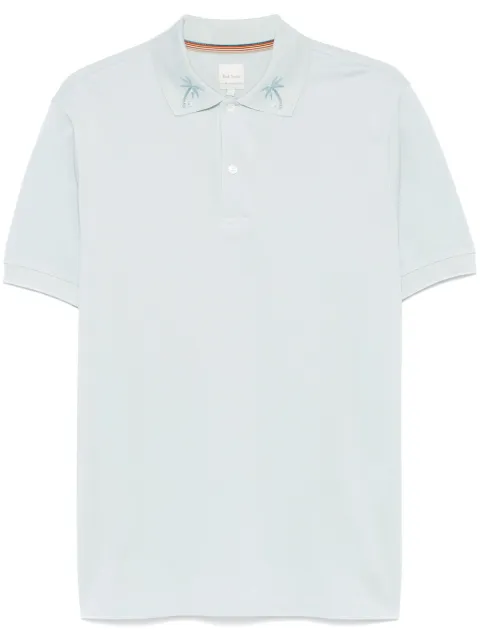 Paul Smith embroidered-collar polo shirt