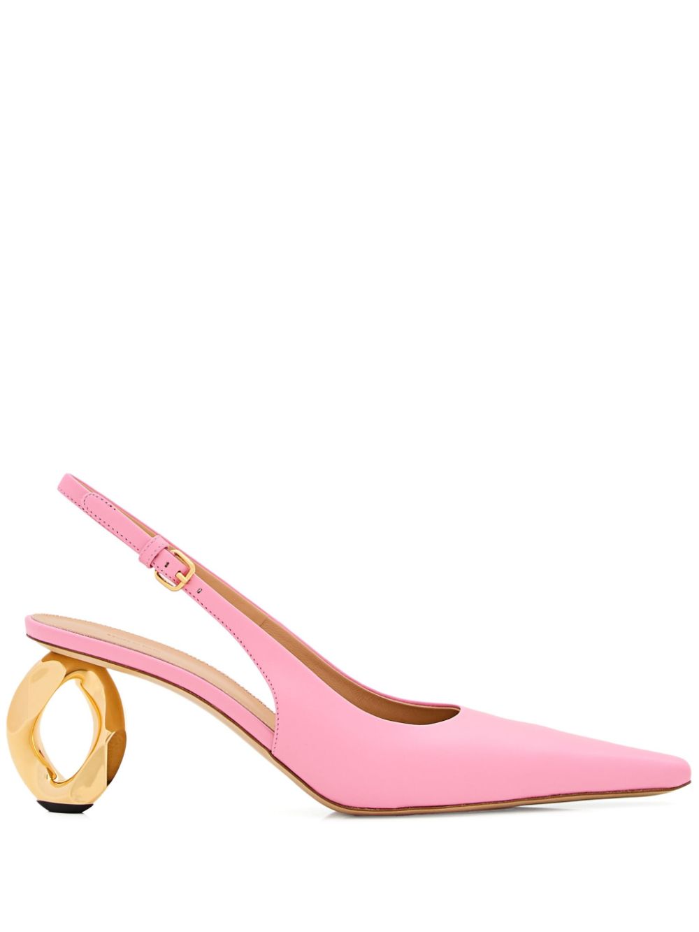 JW Anderson Pumps met kettinghak Roze