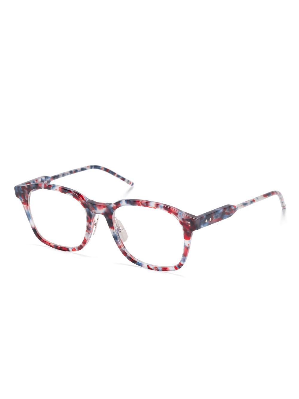 Thom Browne Eyewear Bril met vierkant montuur - Blauw