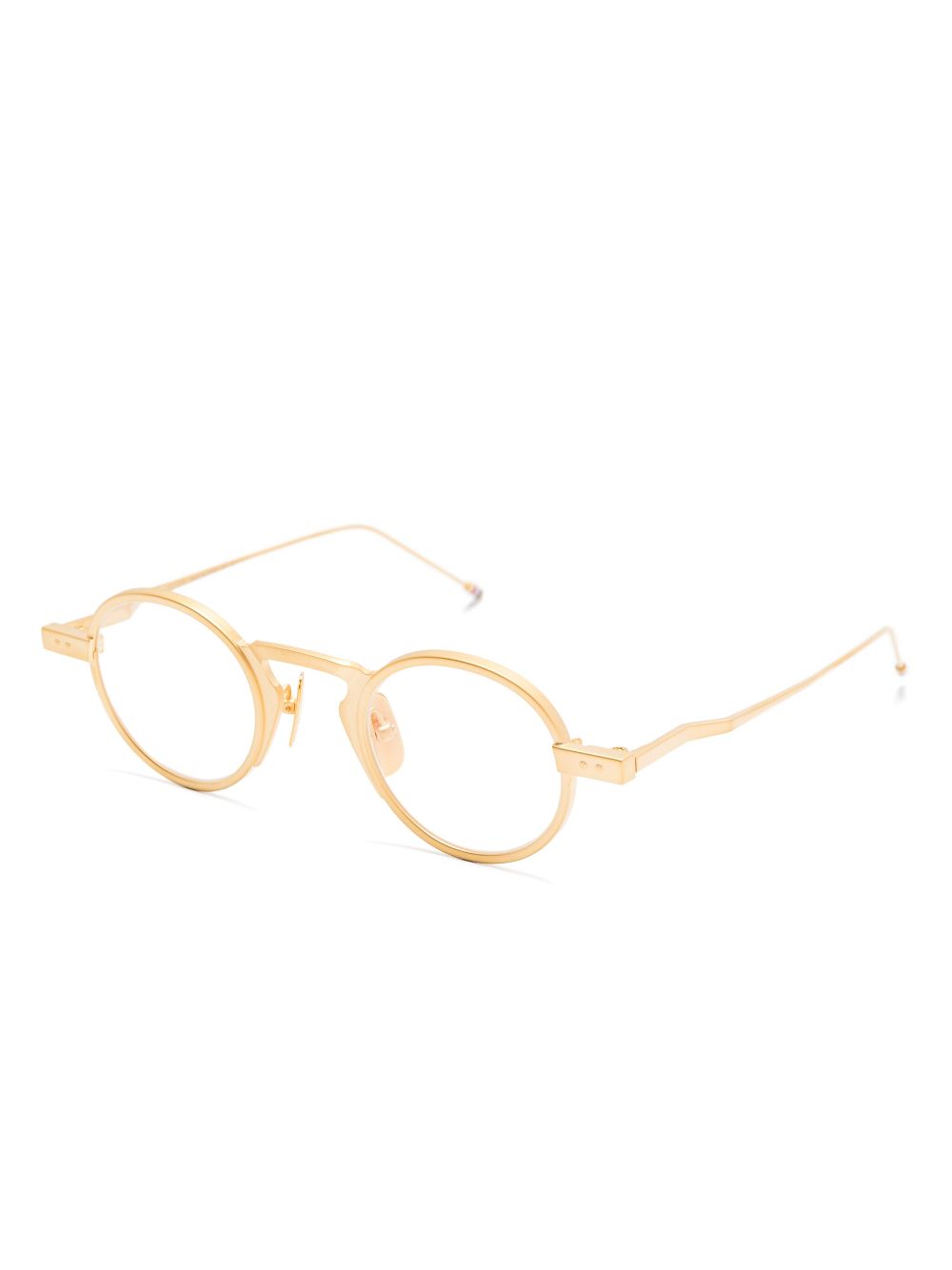 Thom Browne Eyewear Bril met rond montuur - Goud