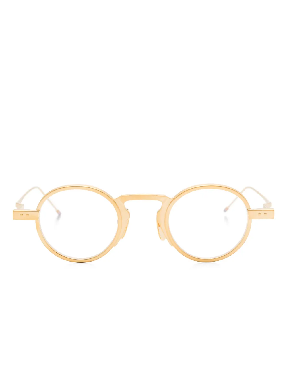 Thom Browne Eyewear round-frame glasses | Gold | Image 1