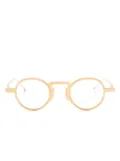 Thom Browne Eyewear round-frame glasses - Gold