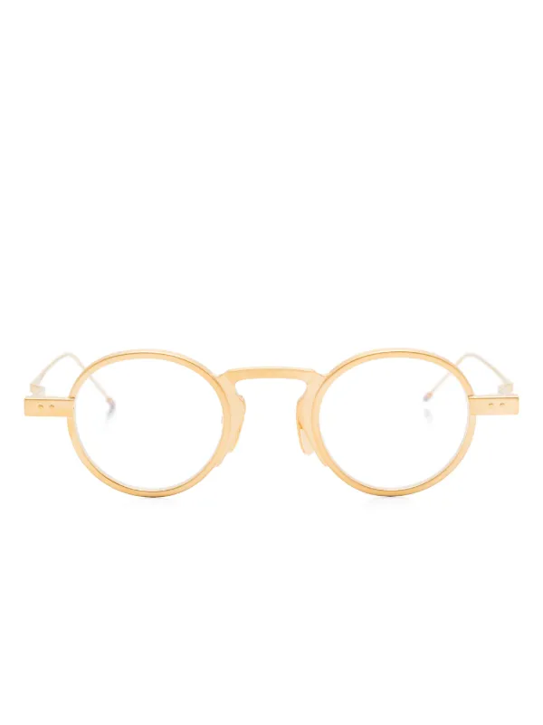 Thom Browne Eyewear ラウンド眼鏡フレーム | ゴールドトーン 