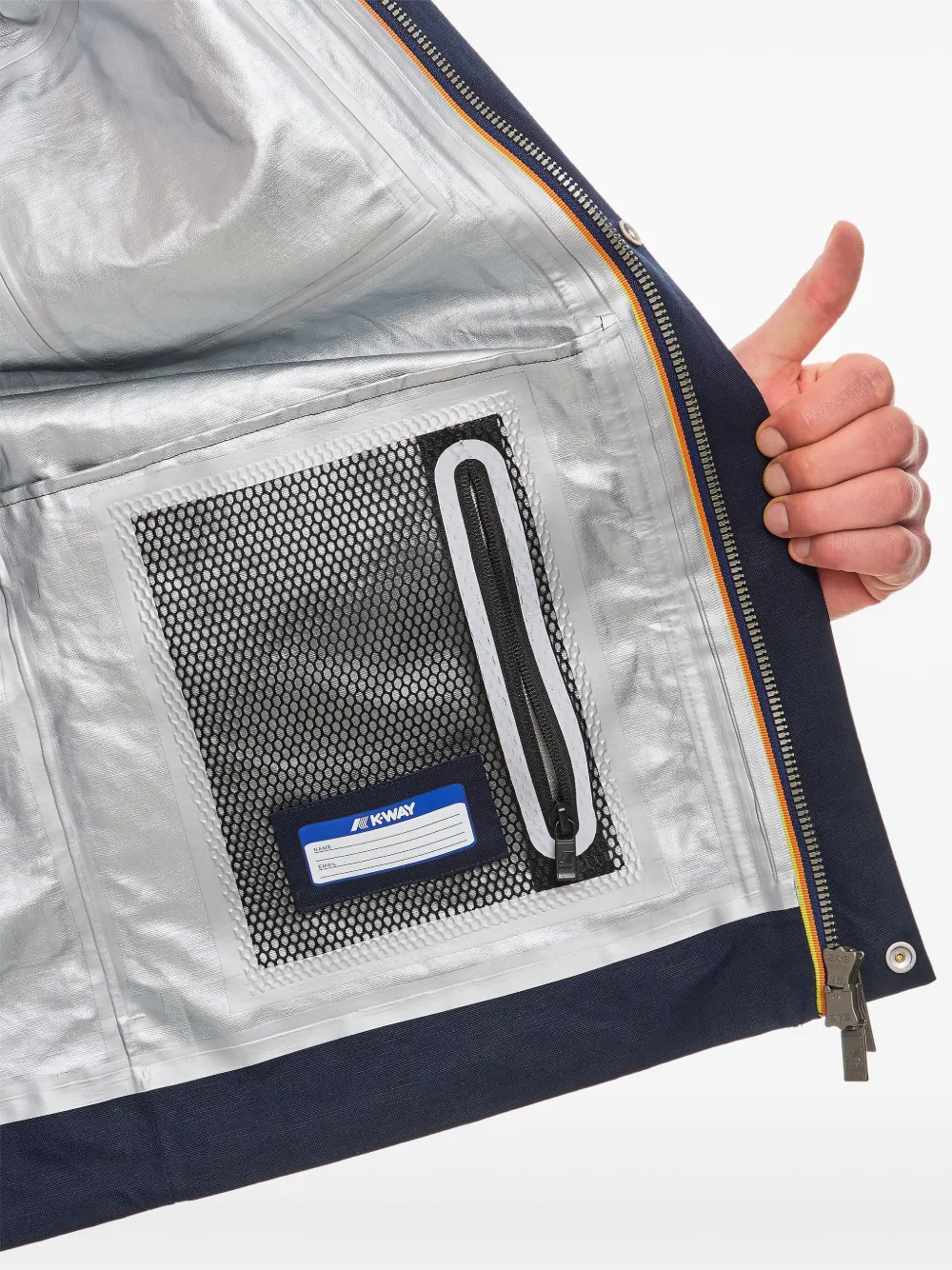 K-Way Erhal windjack Blauw