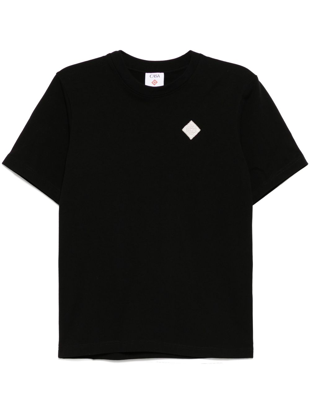 Casablanca logo patch T-shirt - Black