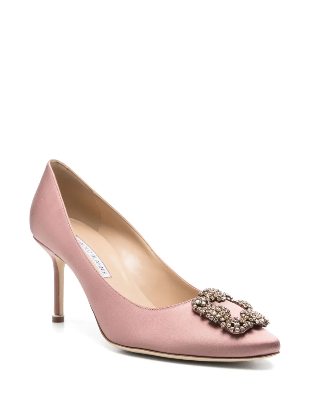 Manolo Blahnik 70mm Hangisi pumps Pink