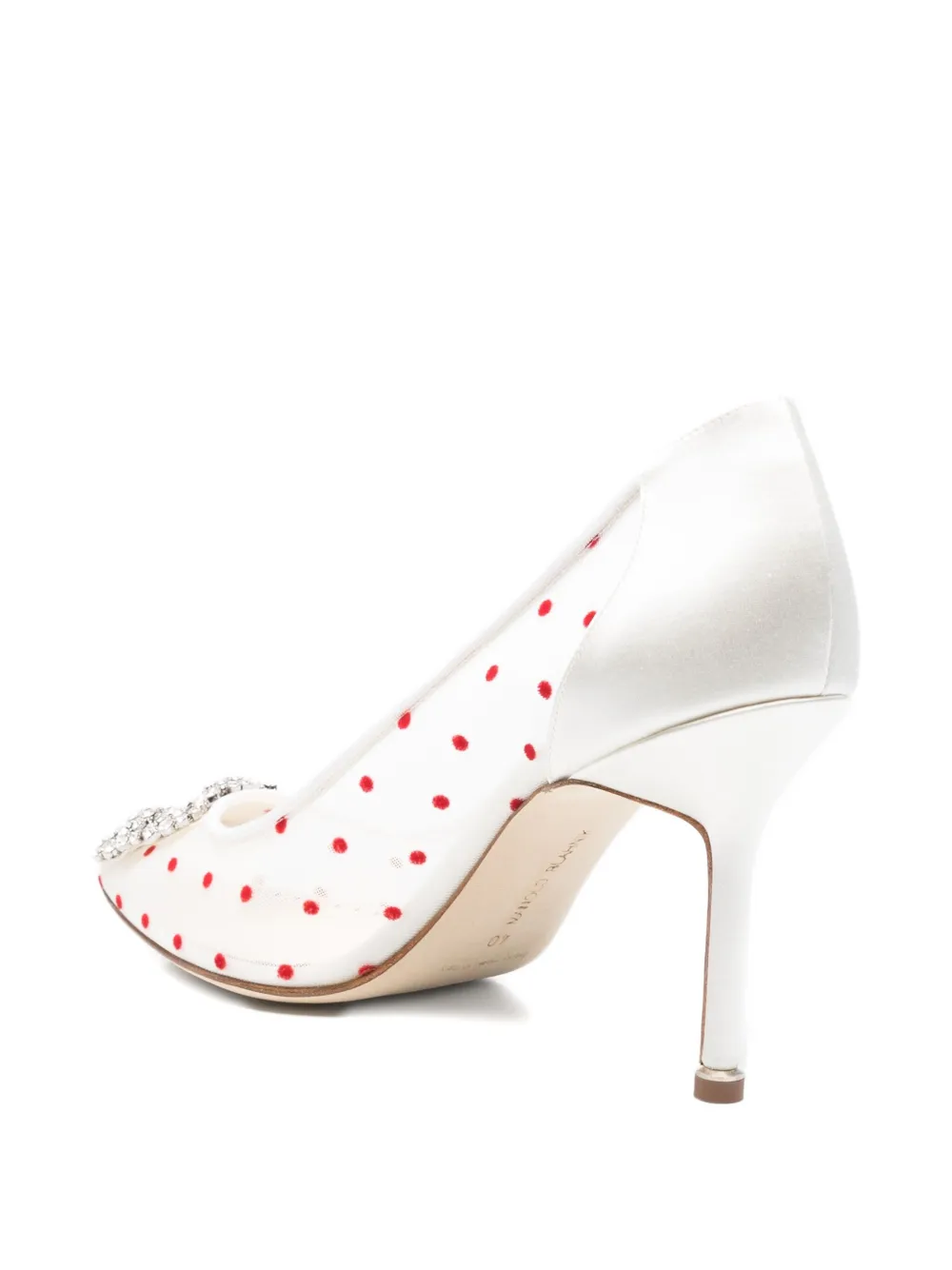 Manolo Blahnik 95mm Hansigi pumps White