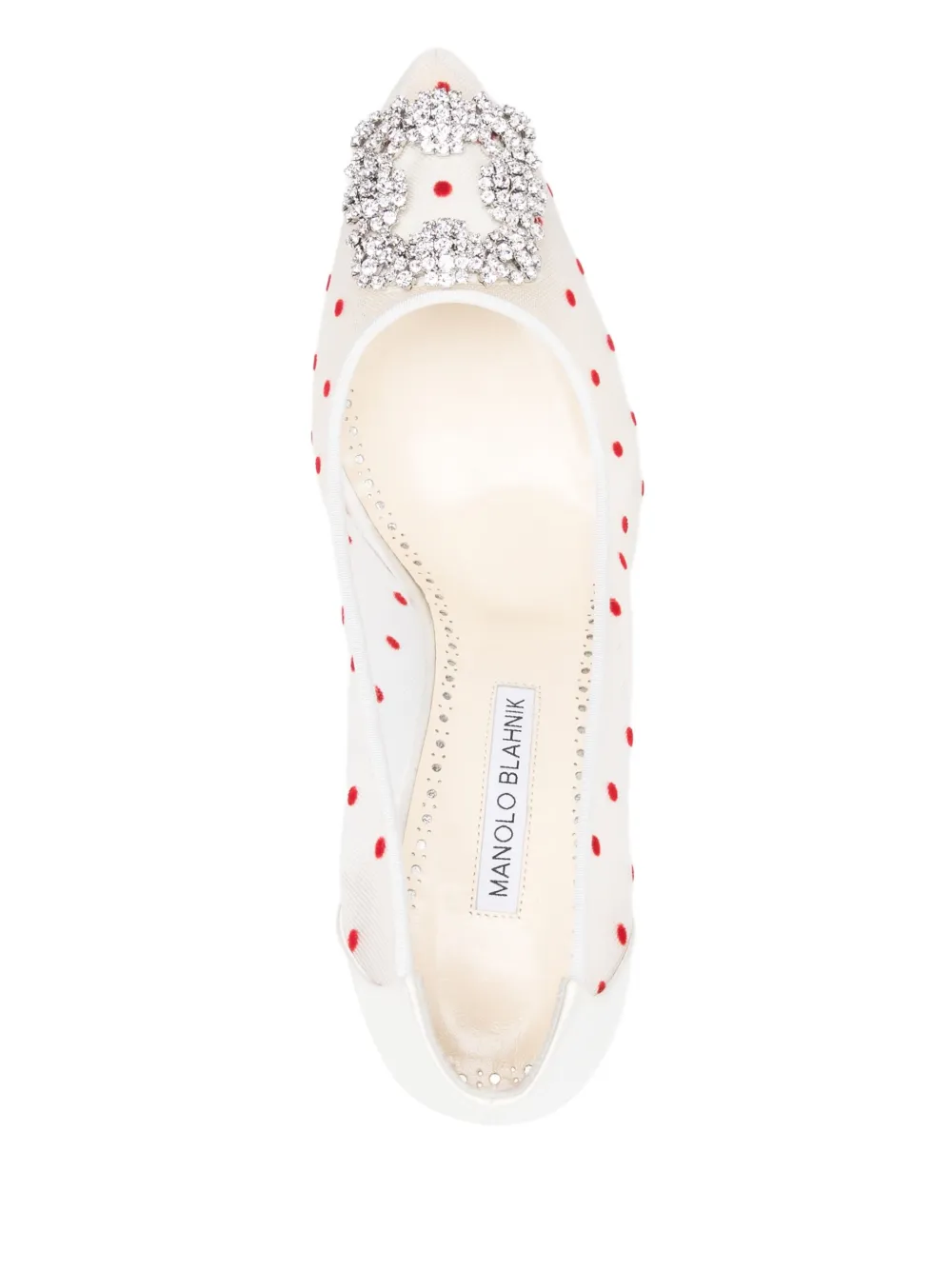 Manolo Blahnik 95mm Hansigi pumps White
