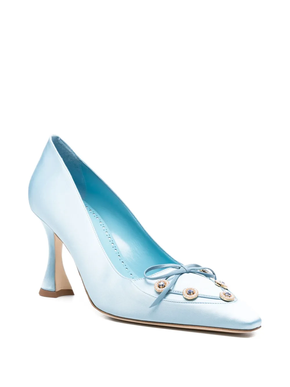 Manolo Blahnik 90mm Polypemahi pumps Blue