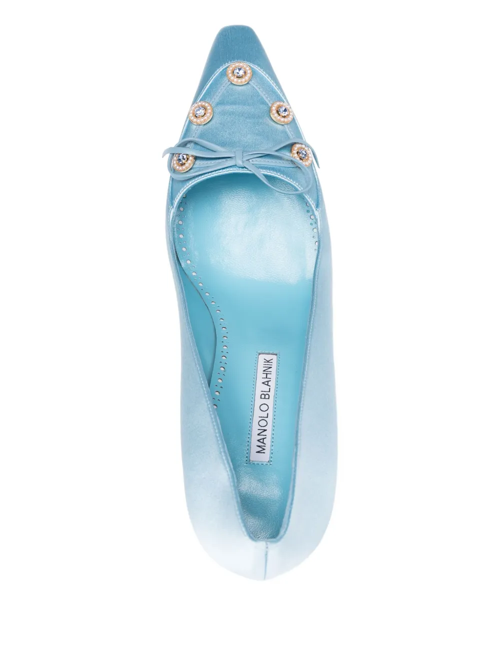 Manolo Blahnik 90mm Polypemahi pumps Blue