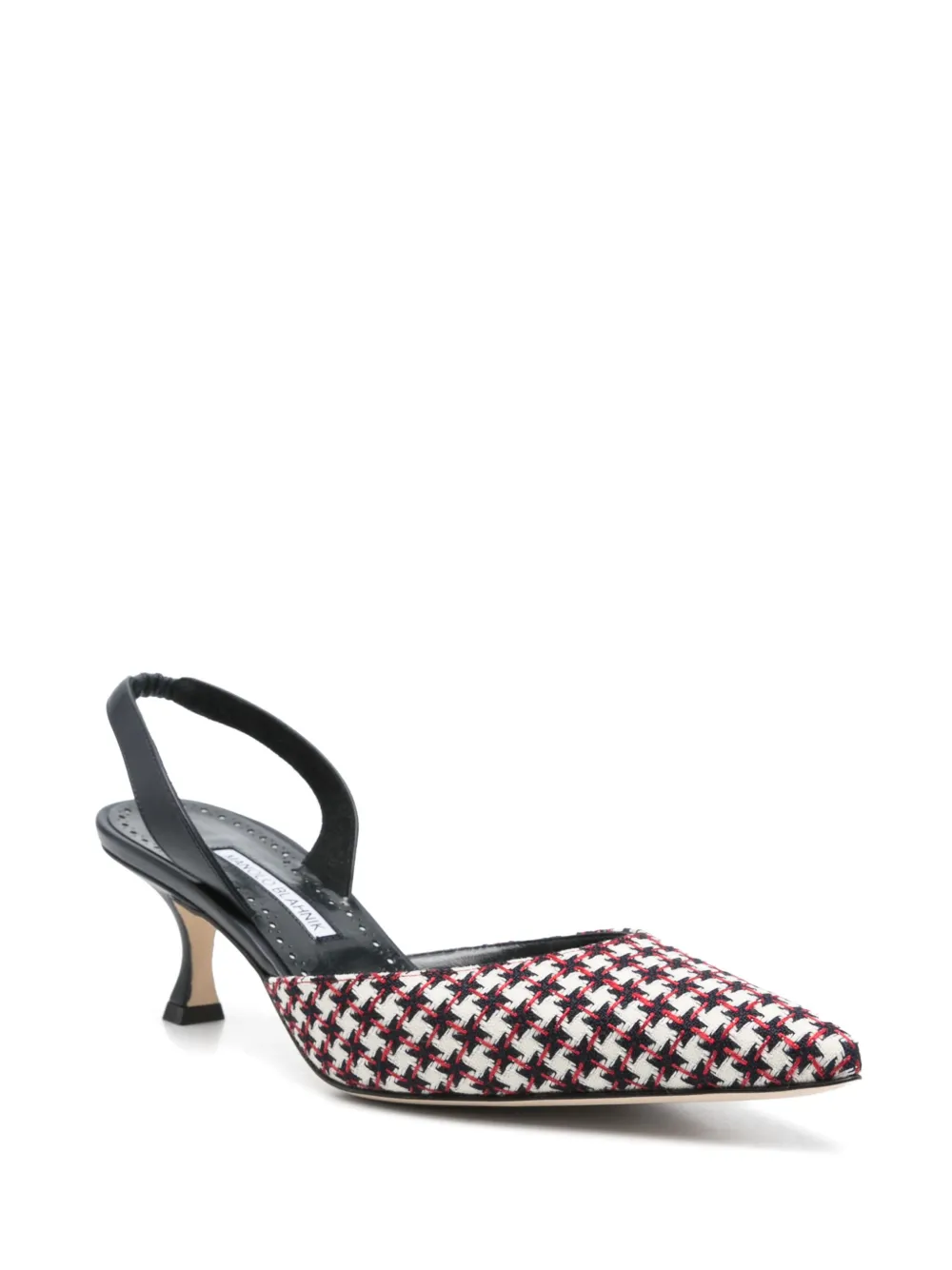 Manolo Blahnik 50mm Carolyne Gala slingback sandals White
