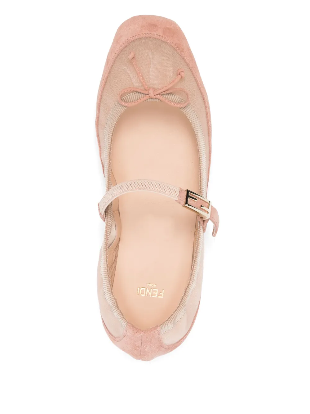 FENDI Baguette ballet flats Pink
